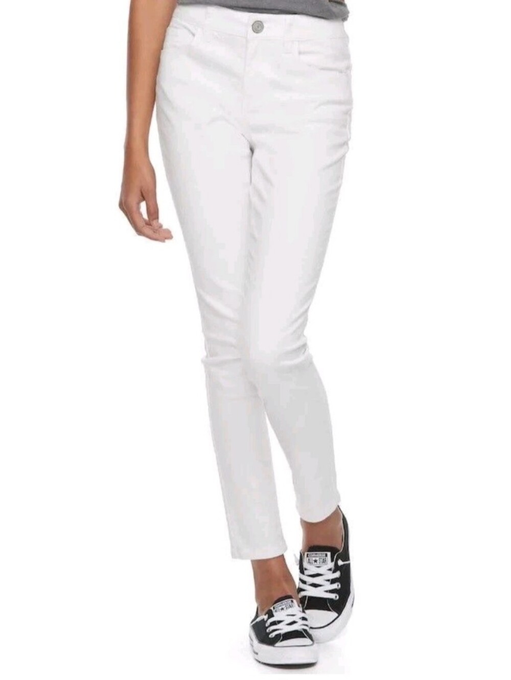 SO White Jeggings Size Juniors 15 Skinny Jeans Low Rise Excellent Pre-owned